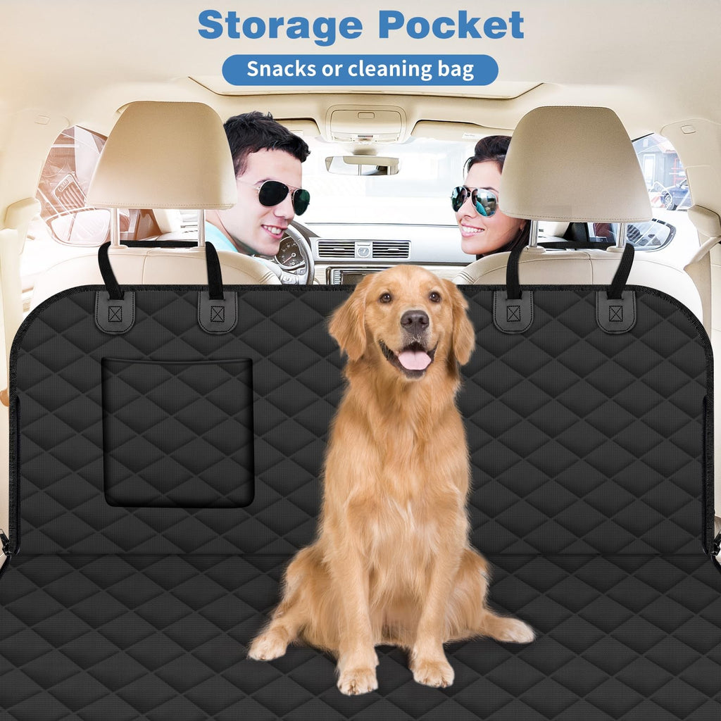 Collapsible Dog Car Seat Cover for Back Seat, Waterproof Back Seat Pet Cover