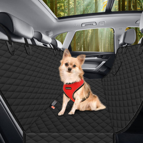 Collapsible Dog Car Seat Cover for Back Seat, Waterproof Back Seat Pet Cover